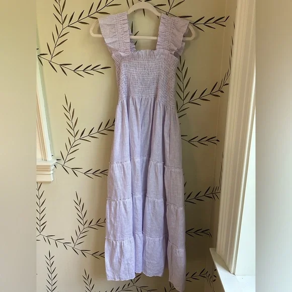 Hill House Ellie Nap Dress - Lilac Stripe. M. NWOT - Picture 6 of 10